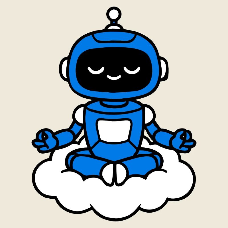 AI Human Fan Club Schwebender Roboter