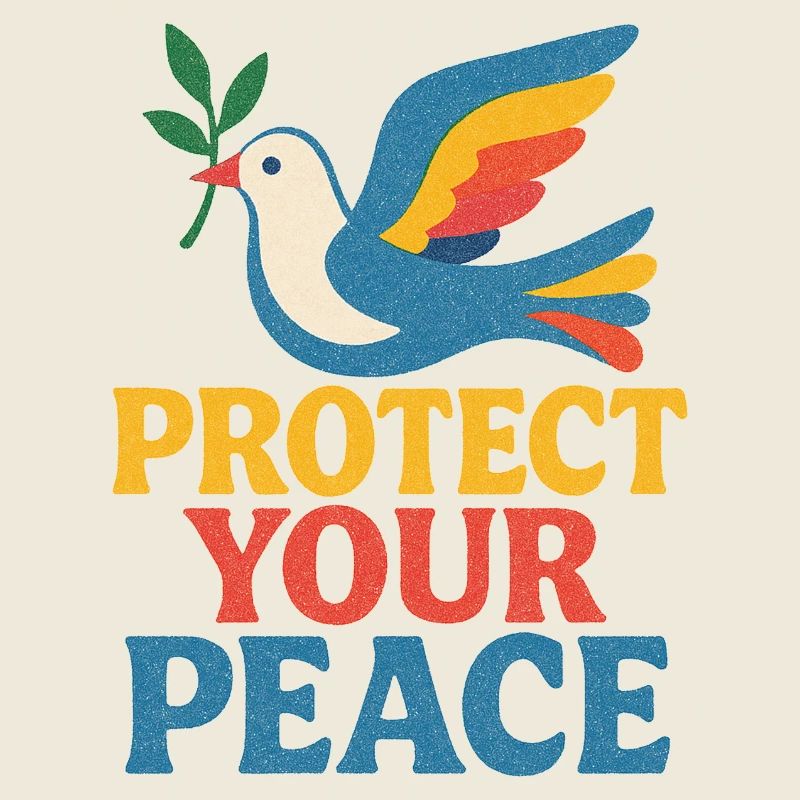 Vibrant Dove Peace Poster
