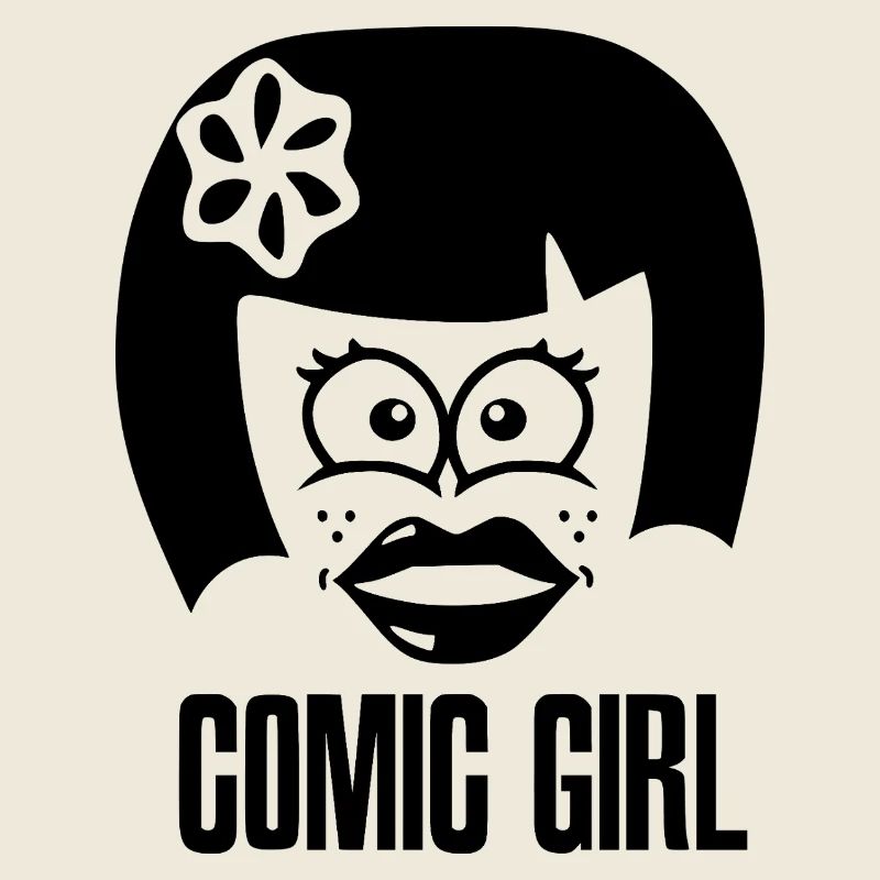 Comic Girl - Schwarz