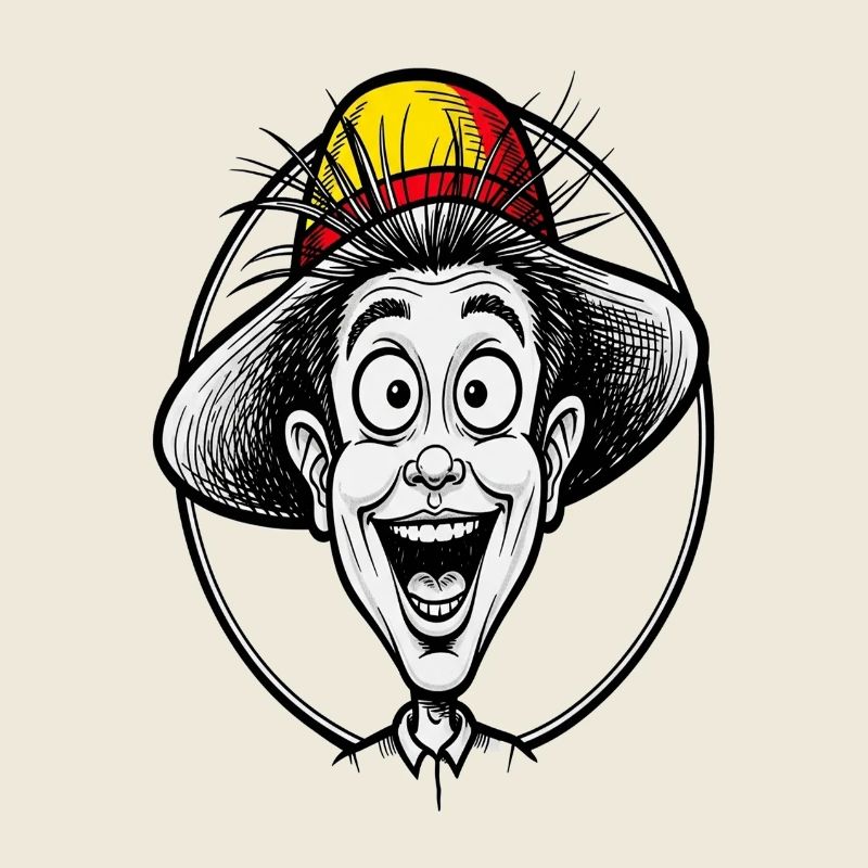 Jovial Face Colorful Hat