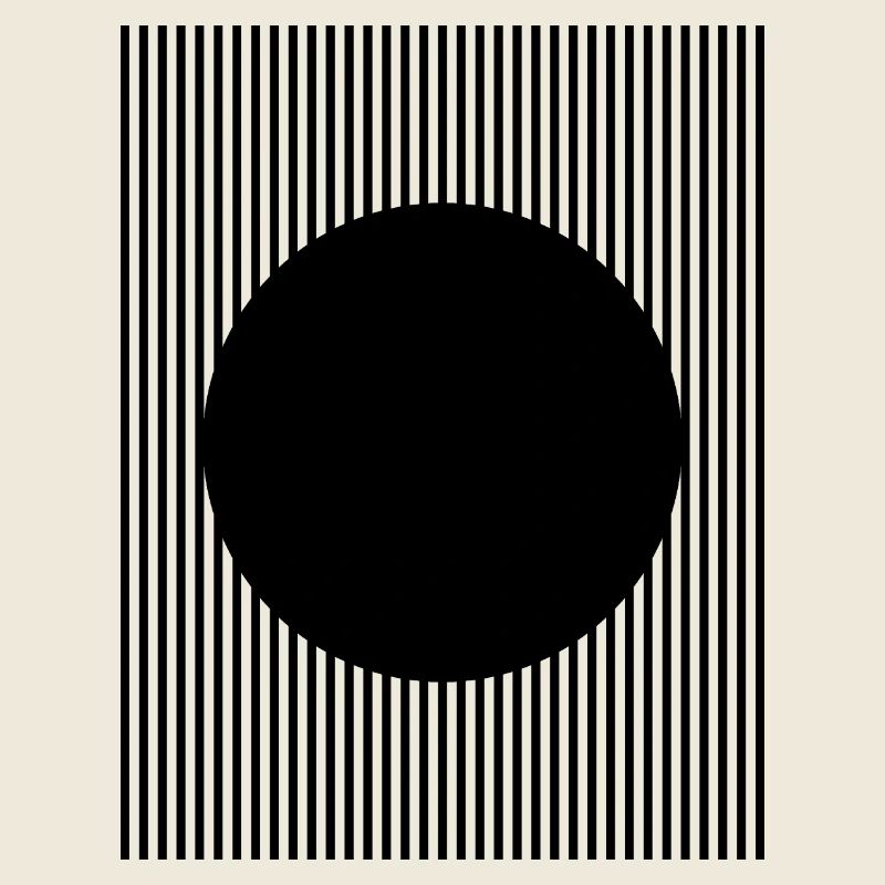 Conception en forme de cercle noir