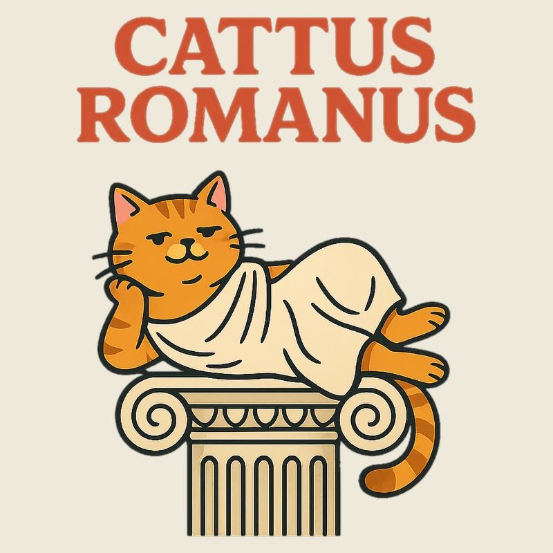 Cattus Romani – Funny Cat Toga Romans T-Shirt