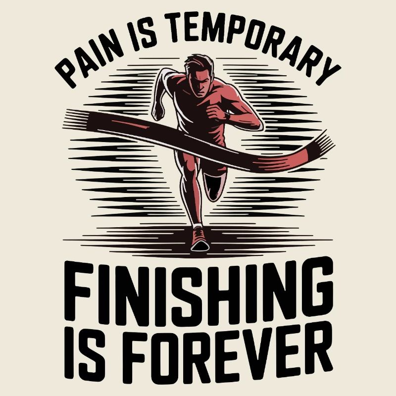 Finish Line Motivation Läufer