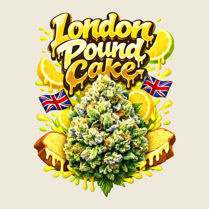London Pound Cake Graffiti Print