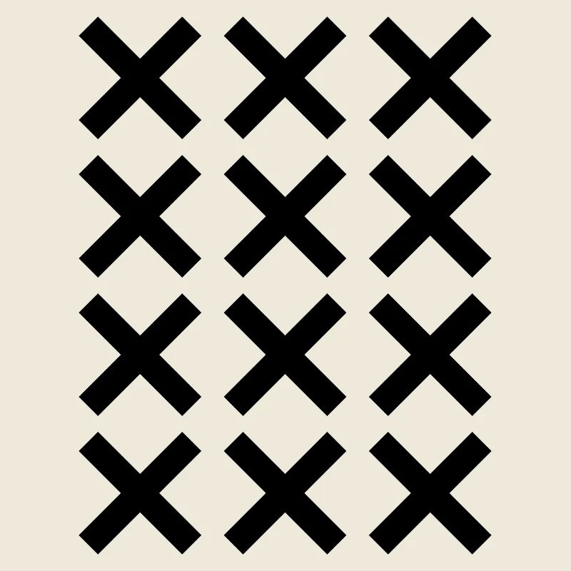 X pattern grid design