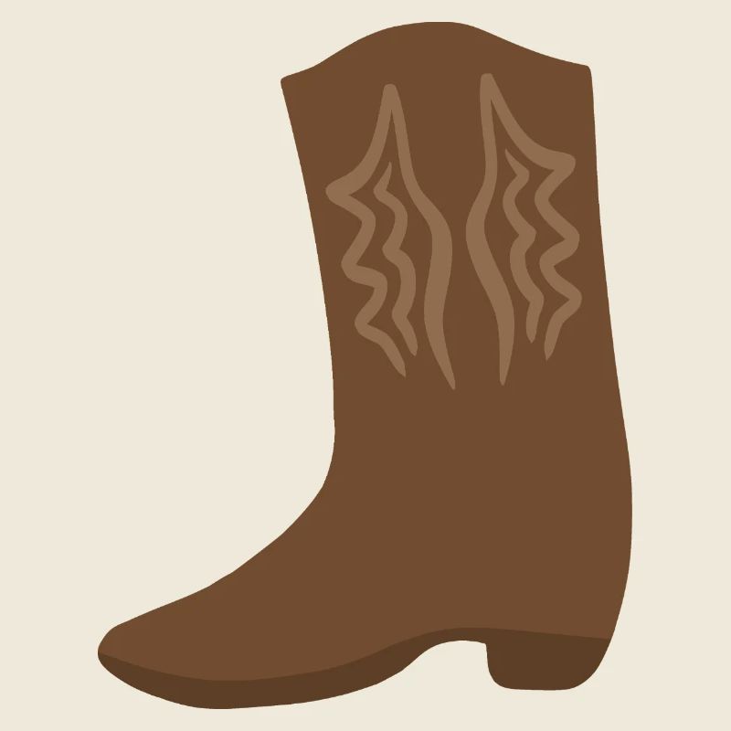 Western Boot Stitch Art