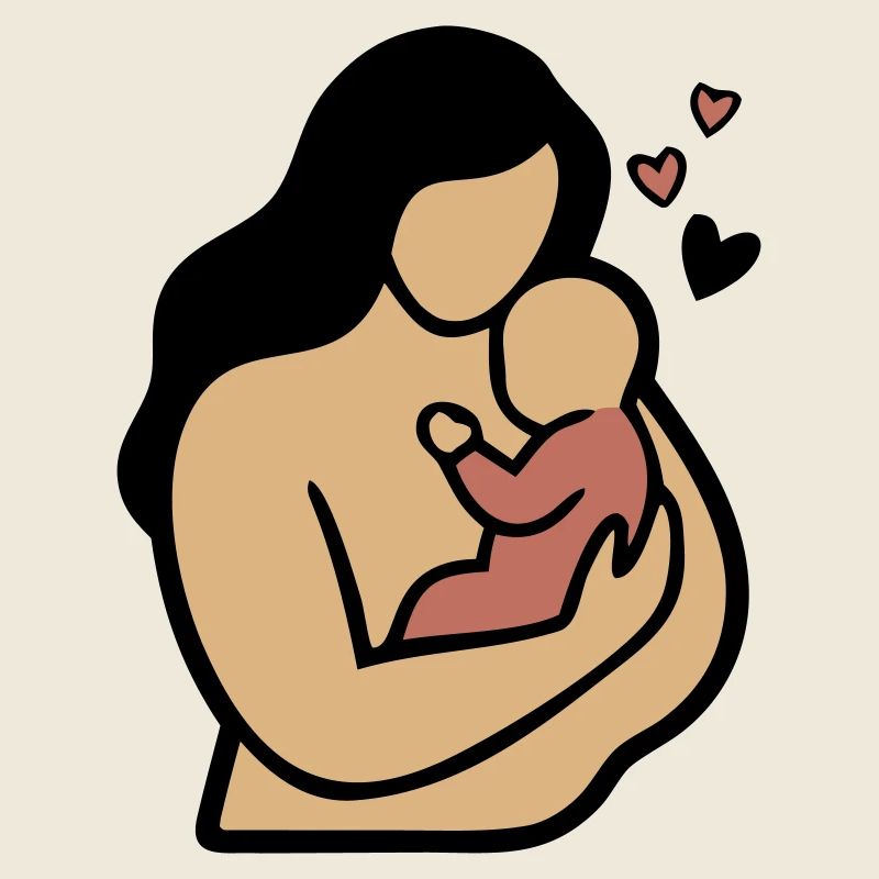 Mama Baby Umarmung Boho