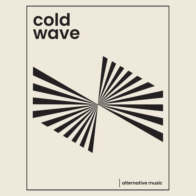 Conception d’affiche de musique Cold Wave