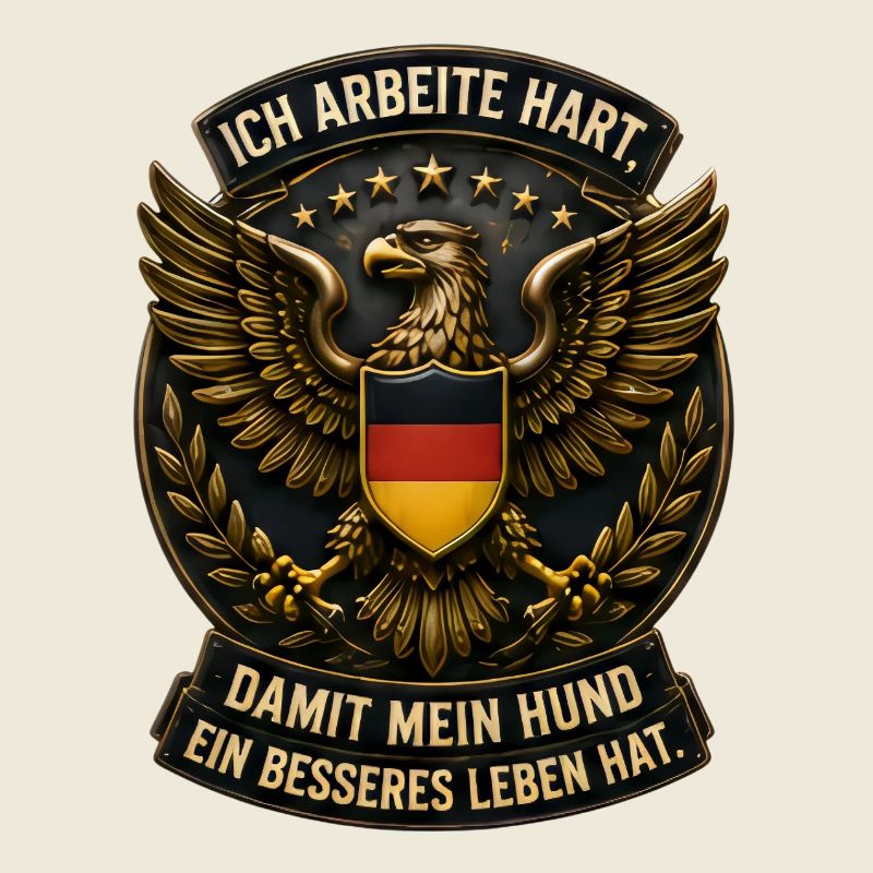 Ich arbeite hart. 