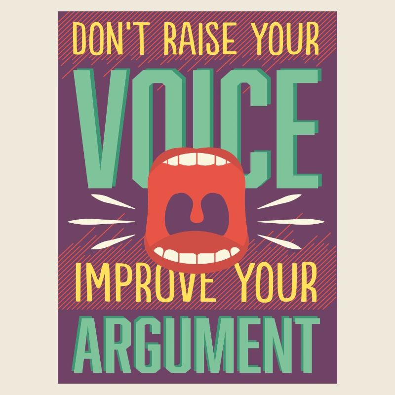 Argument statt Stimme erheben