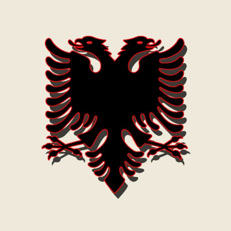 DOUBLE ADLER ALBANIA / Le drapeau de Skanderbeg