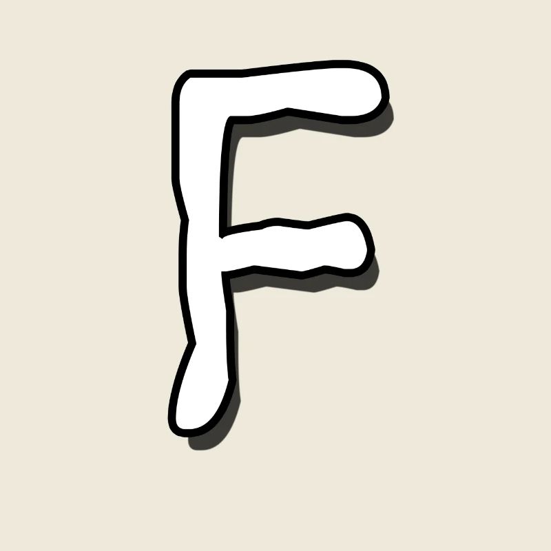 F Buchstabe Halloween Geschenk