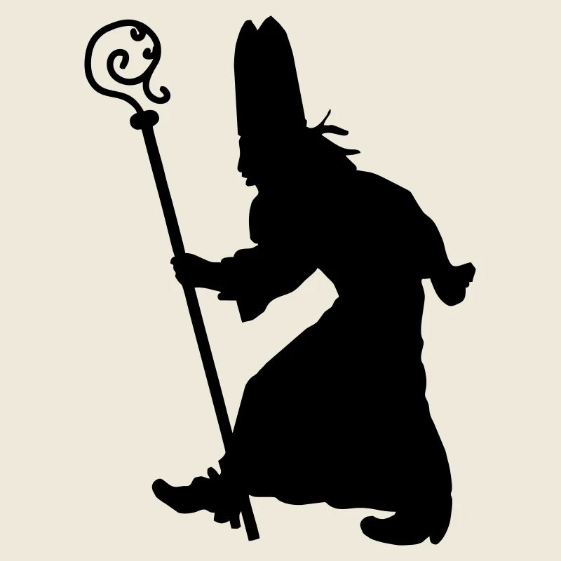 Sinterklaas with staff