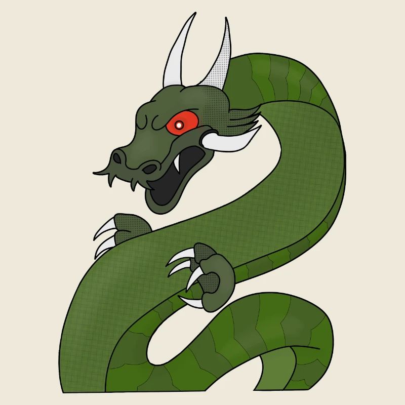 Dragon aux yeux rouges
