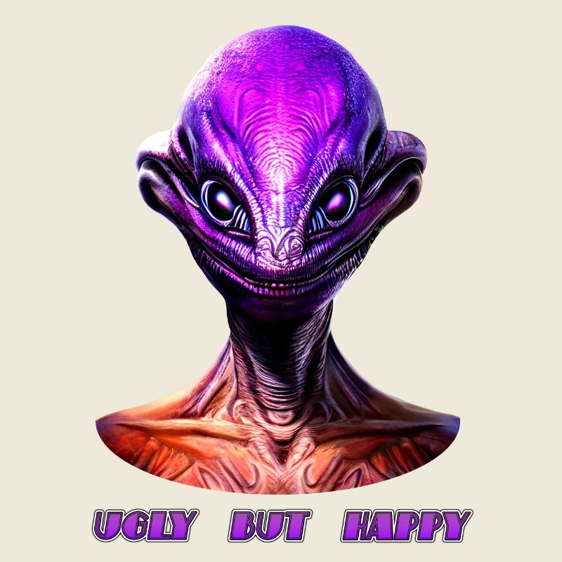 Ugly But Happy Alien Neon