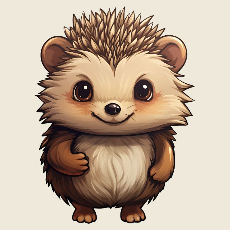hérisson mignon - Design doux - joyeux