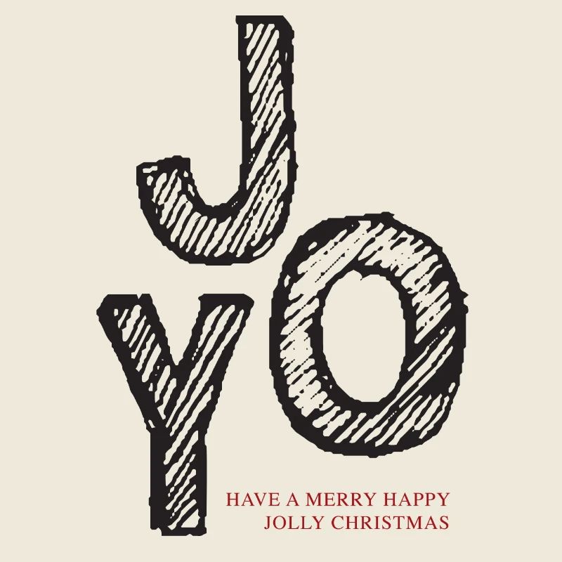 JOY Weihnachtsfreude Schriftzug