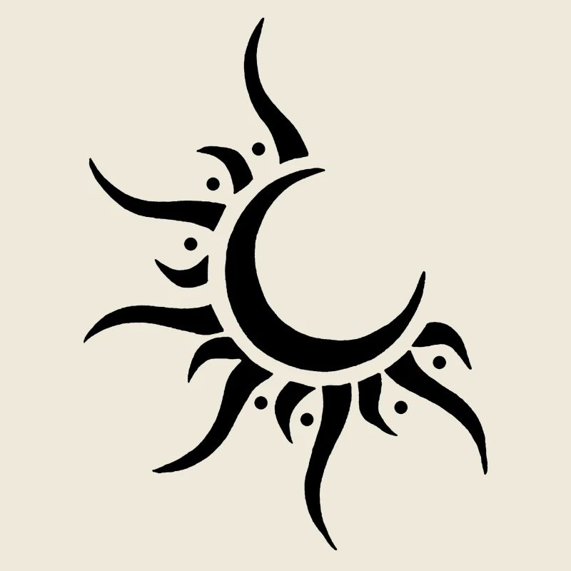 Soleil et lune noir