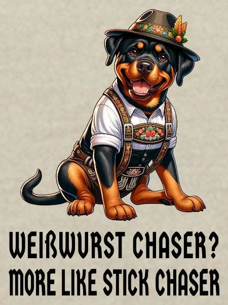 Rottweiler Weißwurst Design