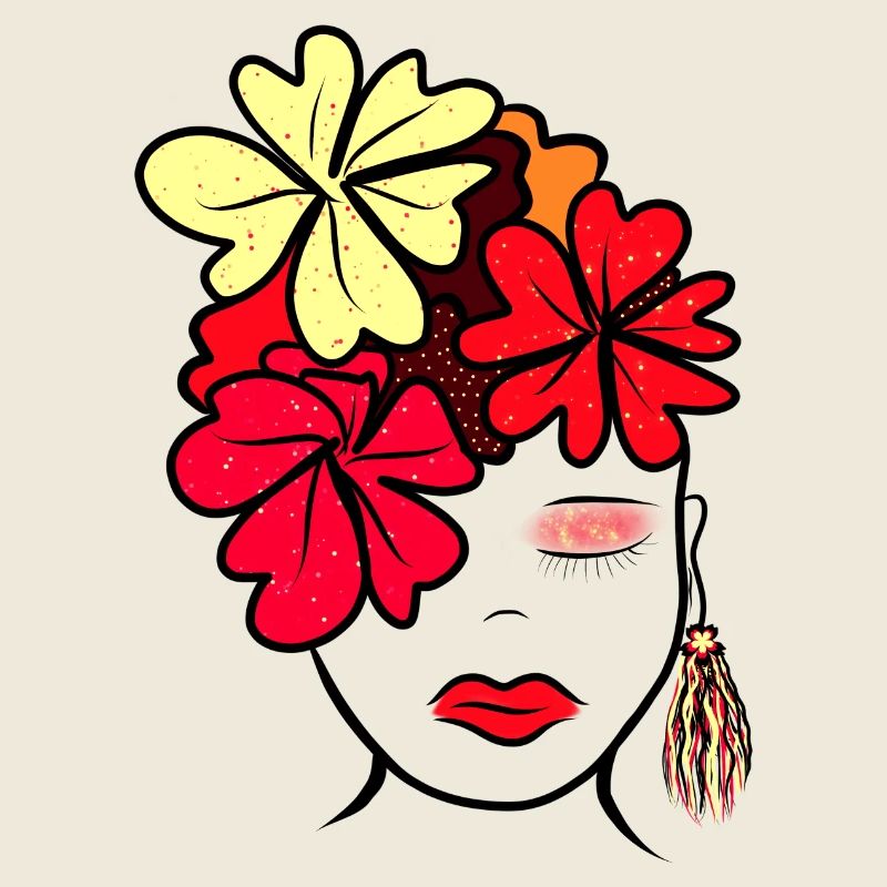 Botanical Flower Collage Print