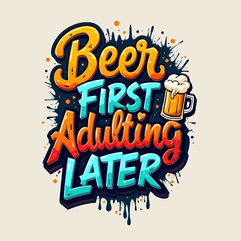 ERST BIER, DANN ERWACHSEN WERDEN