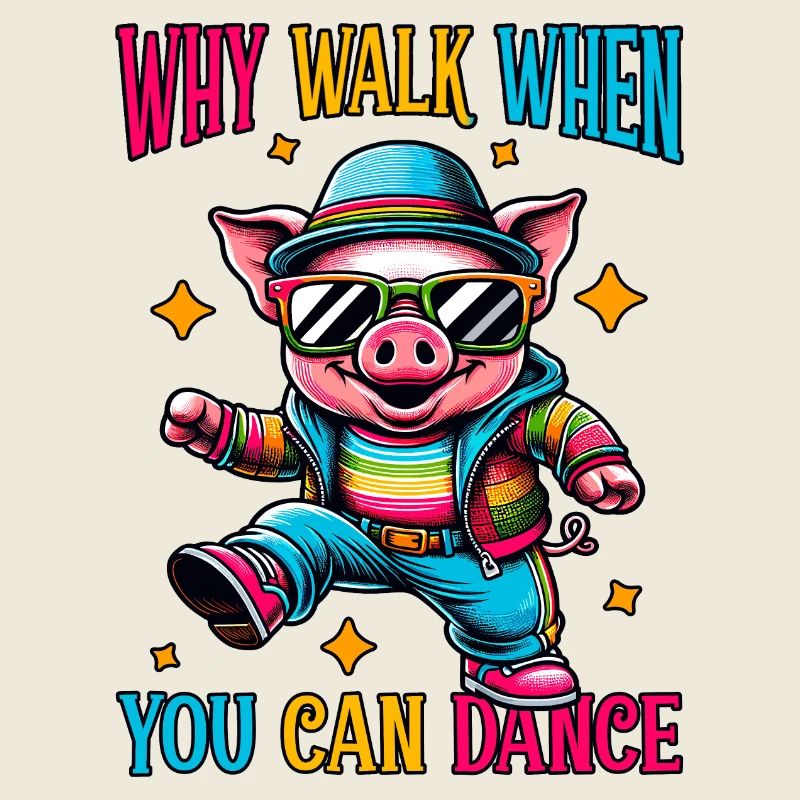 Funny Dance Pig