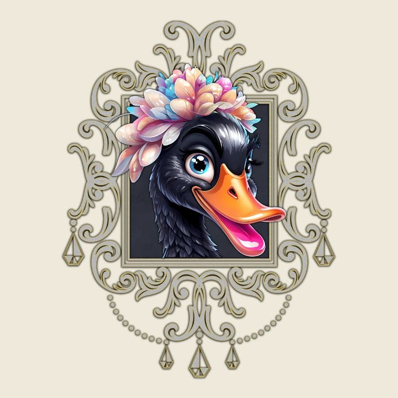 Der glückliche Schwan, ein blauäugiger Charmeur.