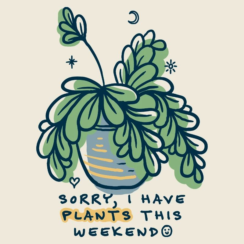 Désolé, j’ai un week-end de plantes