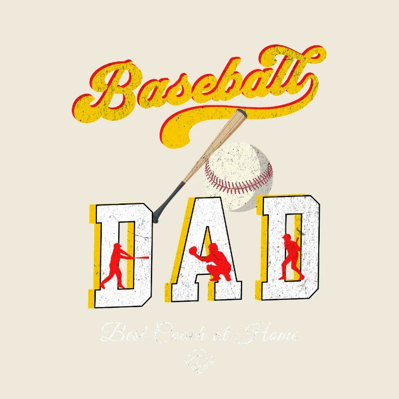 Baseball Dad Bester Papa Vatertag Coach