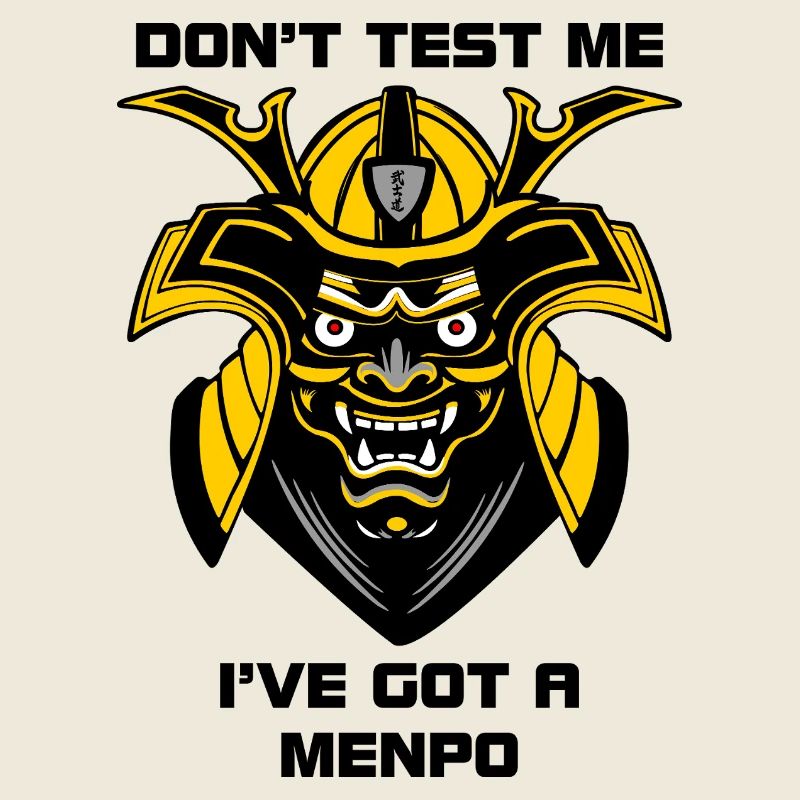 Yellow-Black Menpo Mask with Text