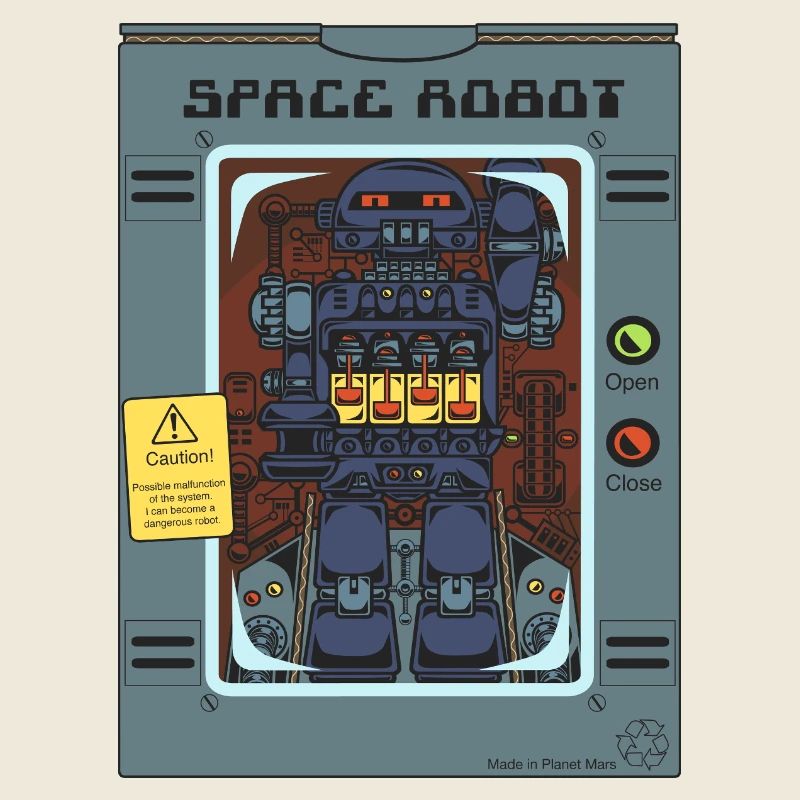 Spielzeug-Weltraumroboter.