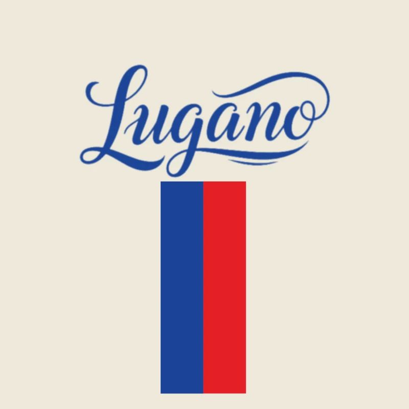 Drapeau de la ville de Lugano au design élégant