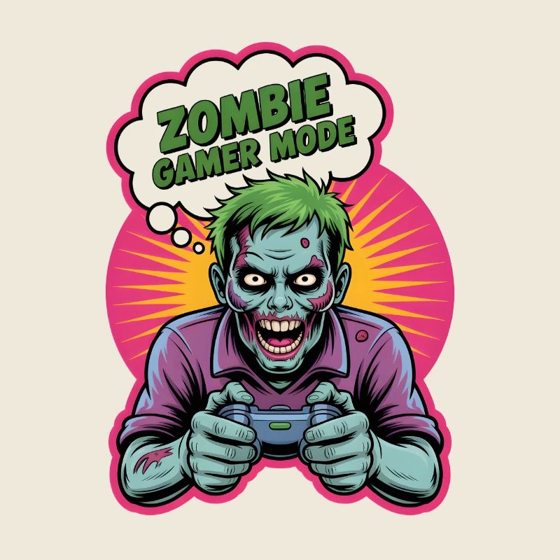 Zombie Gamer Mode T-shirt