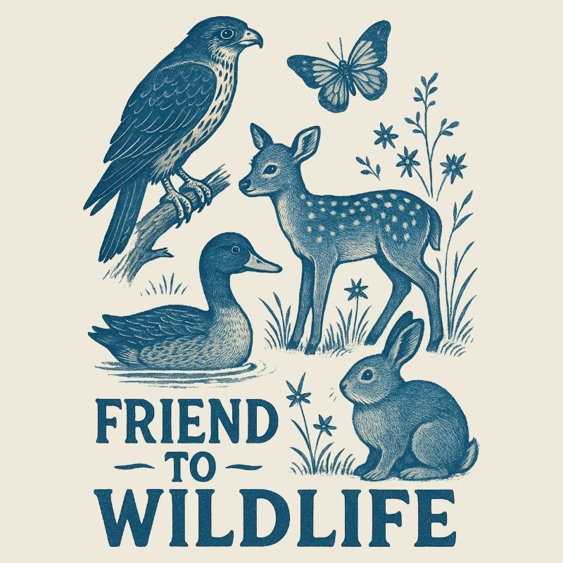 Tierwelt Freundschaft Illustration