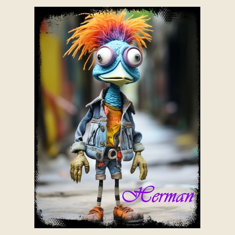 Farbenfroher Vögel-Charme mit Punk-Akzent