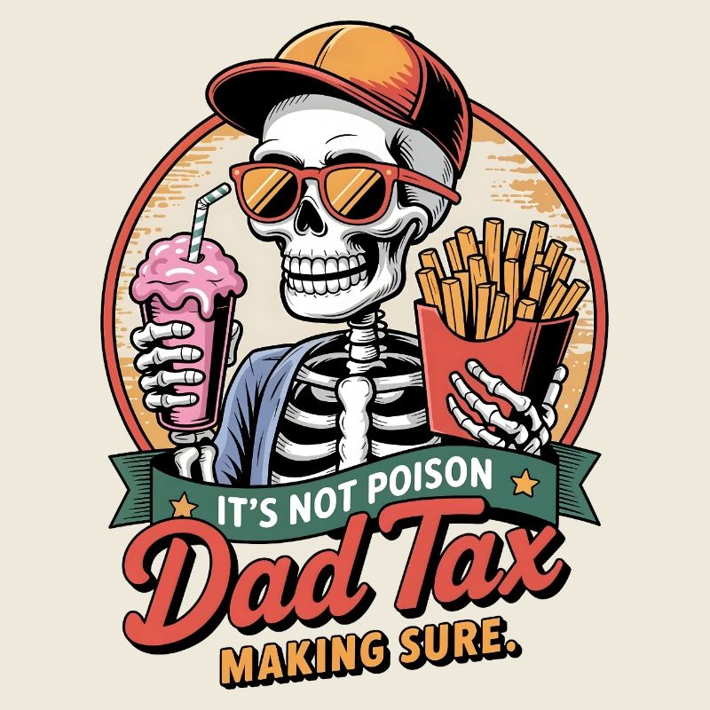 Drôle de papa squelette Impôt