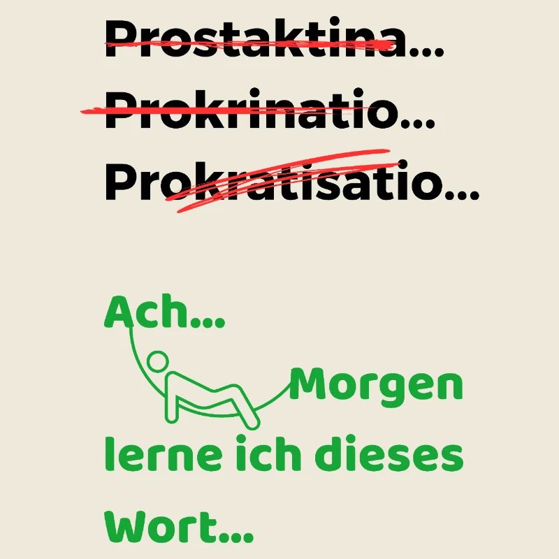 Procrastination drôle dicton hamac