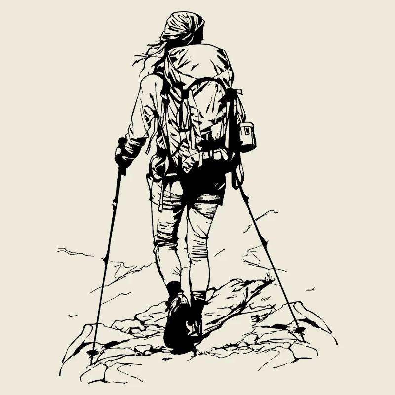 Frau Wanderin Naturliebhaberin 