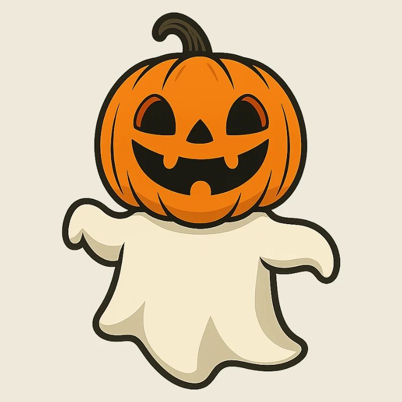 Lustiger Kürbisgeist – Halloween Design migno