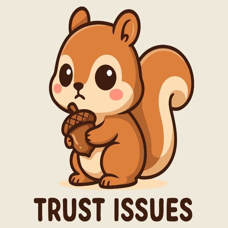 Eichhörnchen mit Trust Issues
