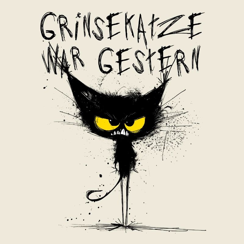 Grimmige Katze - Grinsekatze war gestern