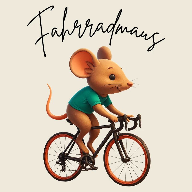 Bicycle Mouse Mouse on Road Bike Gift Idea