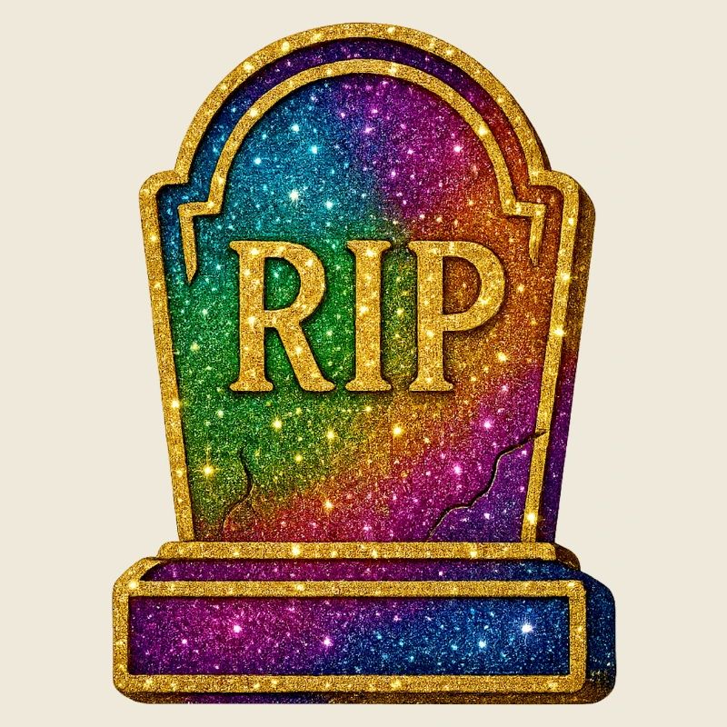 Galactic RIP Pierres tombales paillettes