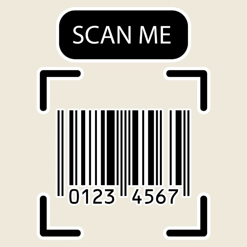 SCAN ME Barcode Lustiges Design