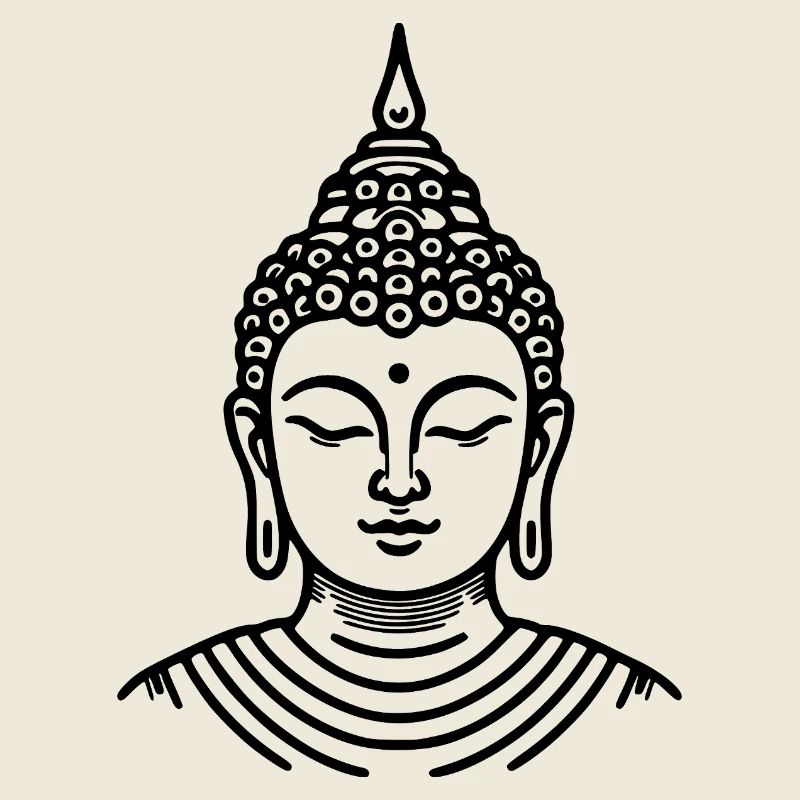Conception de l’art de la ligne de Bouddha