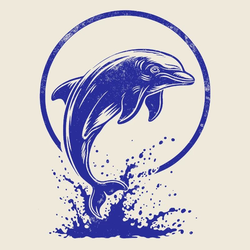 Dolphin logo blue