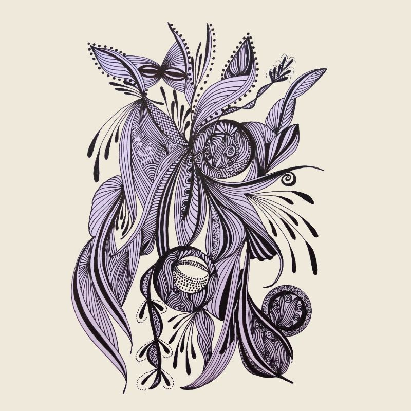 Fleur de ligne violette