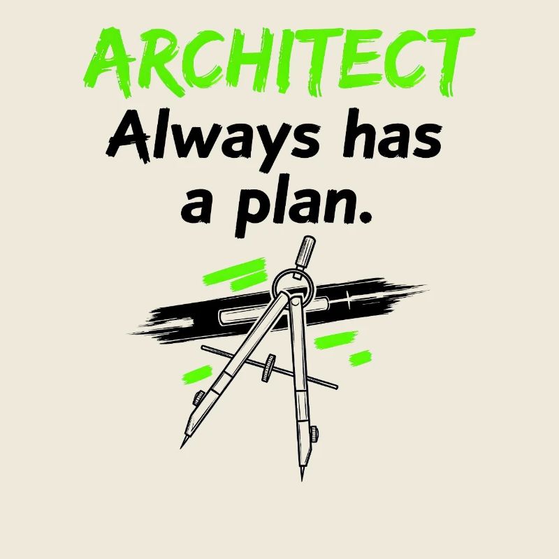 Architekt mit Plan