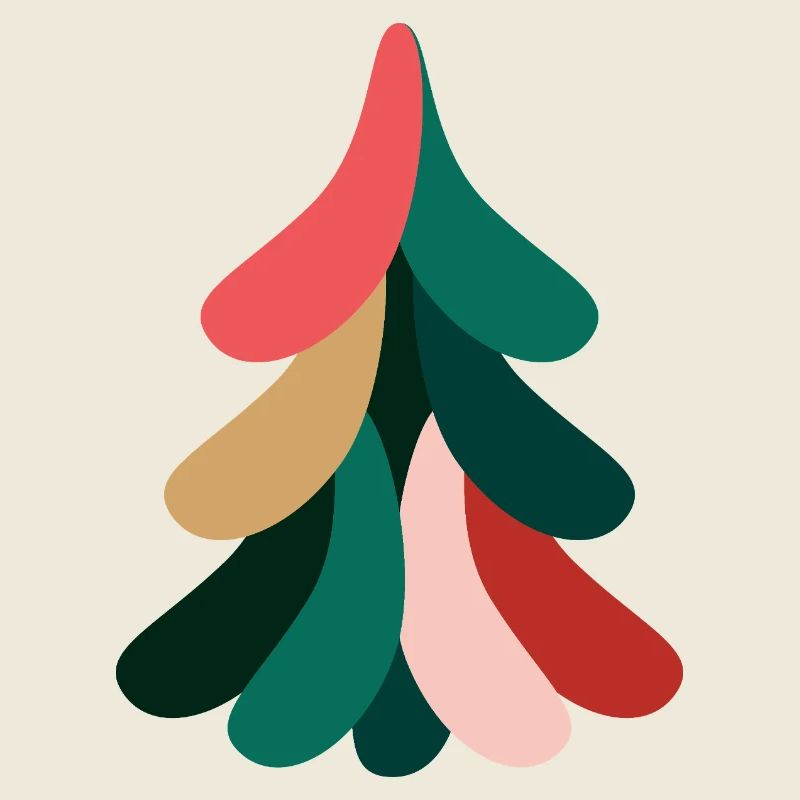 Sapin de Noël coloré pour Noël