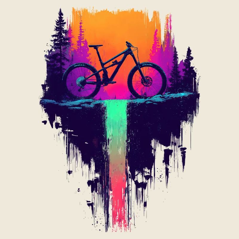 Cascade de VTT en descente - Cadeau VTT